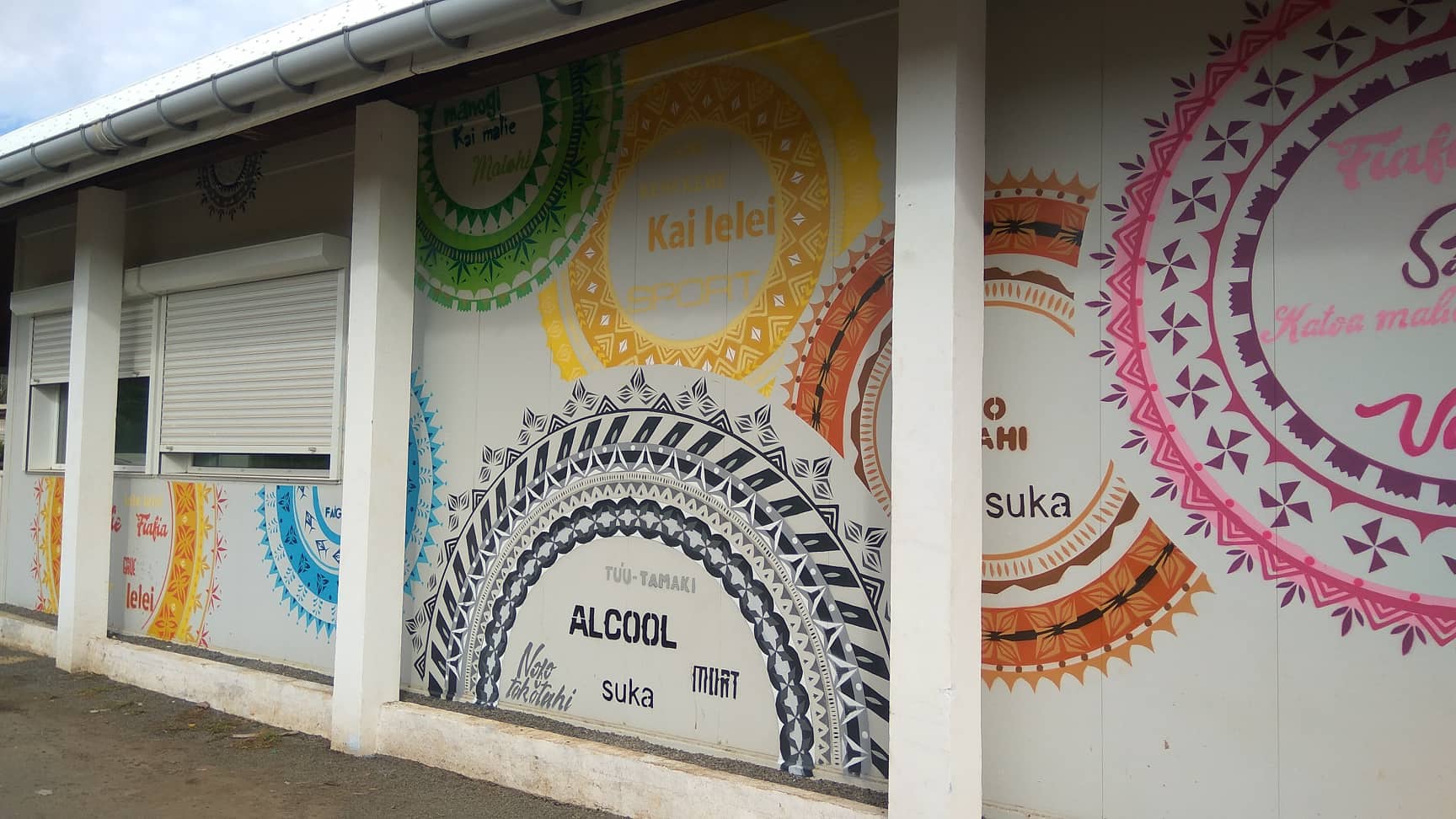 Mural painted by youth from Wallis and Futuna