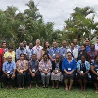 Participants from Tonga, Tokelau, Fiji and Solomon Islands, PGCFE training modules organised in Fiji in October 2018